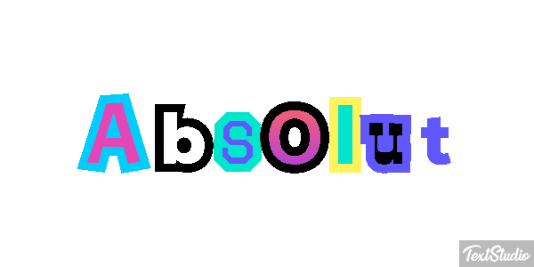 Absolut Efecto de texto