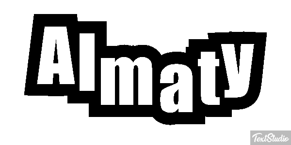 Almaty Effet de texte