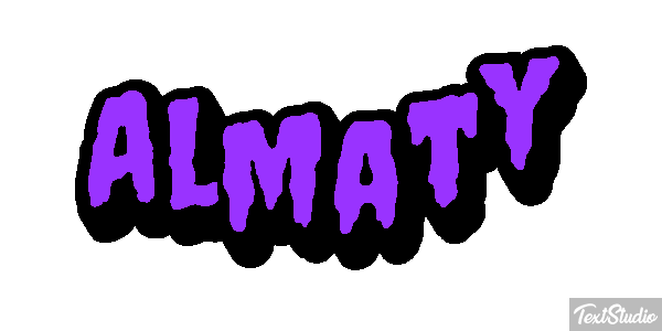 Almaty Effet de texte
