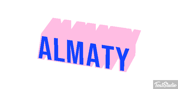 Almaty Effet de texte
