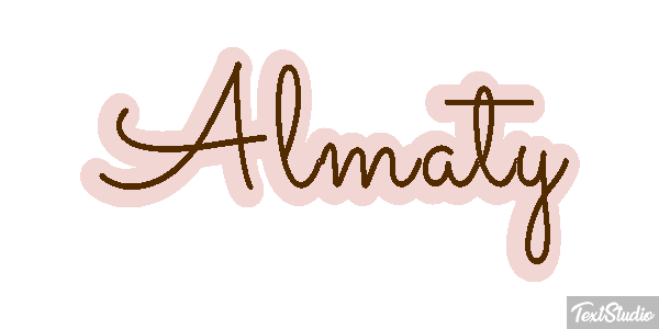 Almaty Effet de texte