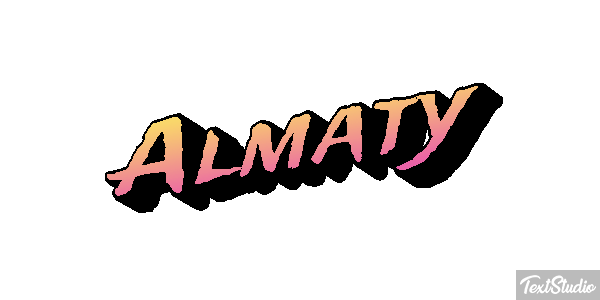 Almaty Effet de texte