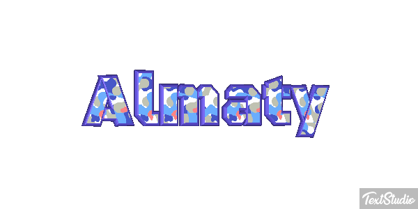Almaty Effet de texte