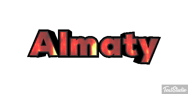 Almaty Effet de texte