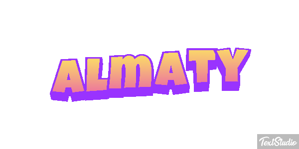 Almaty Effet de texte