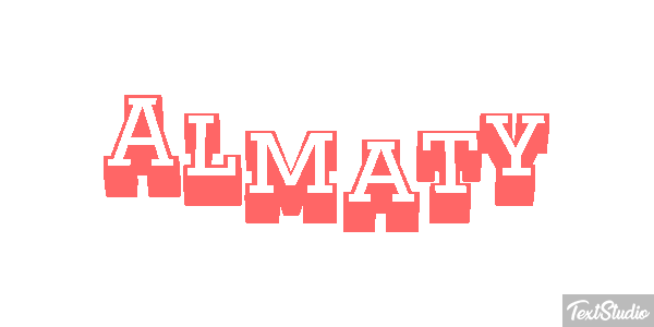 Almaty Effet de texte