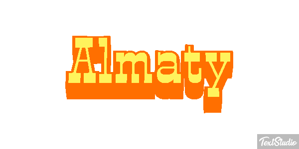 Almaty Effet de texte