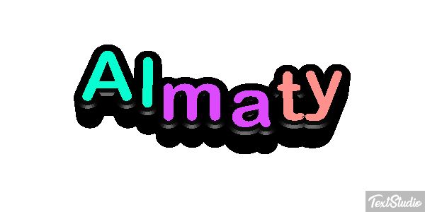 Almaty Effet de texte
