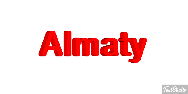 Almaty Effet de texte