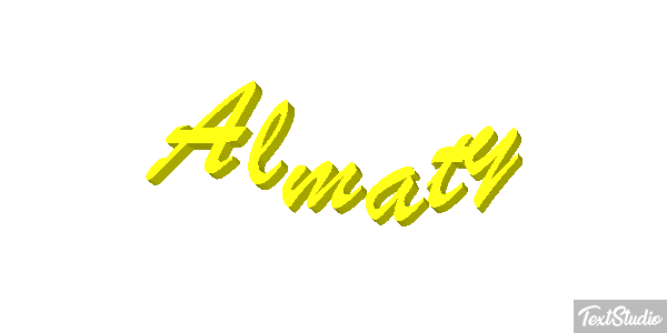 Almaty Effet de texte
