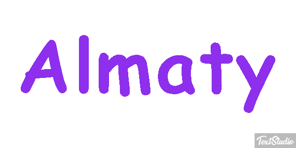 Almaty Effet de texte