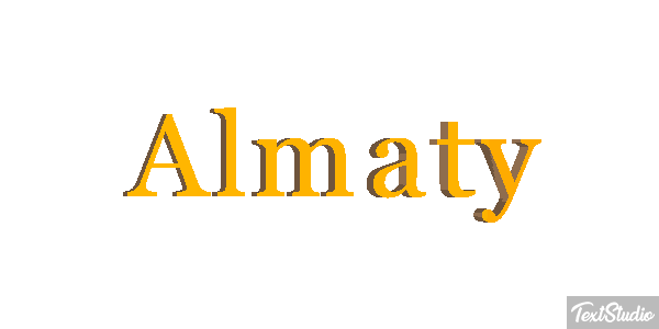 Almaty Effet de texte