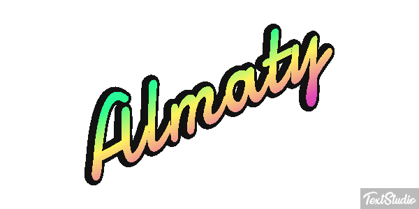 Almaty Effet de texte