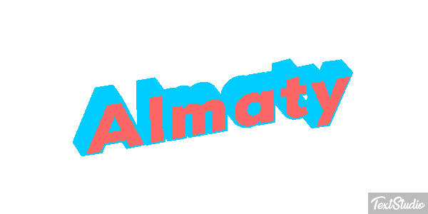 Almaty Effet de texte