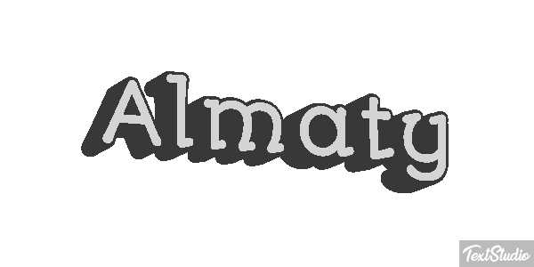 Almaty Effet de texte
