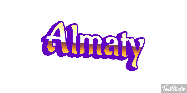 Almaty Effet de texte