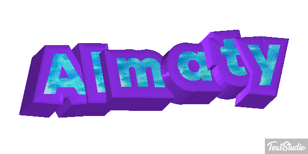 Almaty Effet de texte