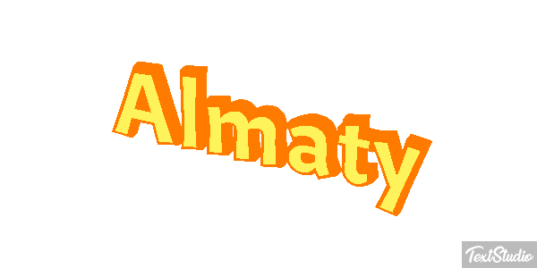 Almaty Effet de texte