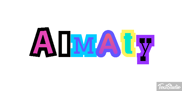 Almaty Effet de texte