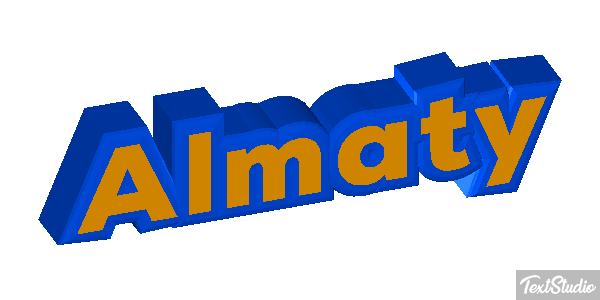 Almaty Effet de texte
