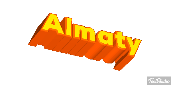 Almaty Effet de texte