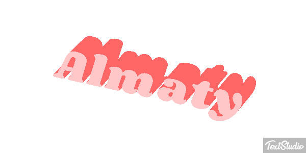 Almaty Effet de texte