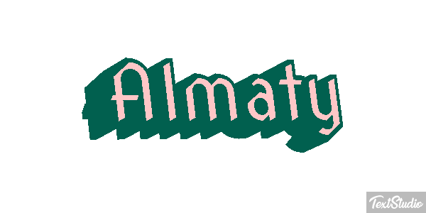 Almaty Effet de texte