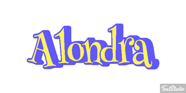 Alondra Effet de texte