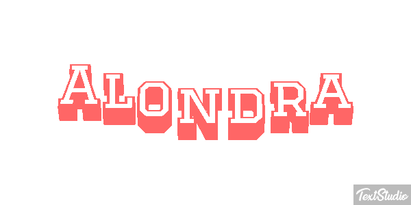 Alondra Effet de texte