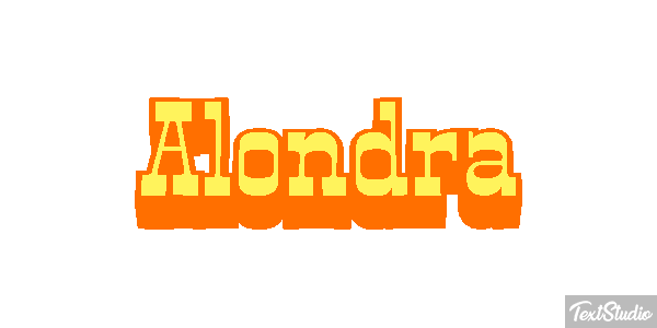Alondra Effet de texte