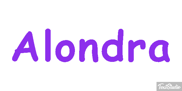 Alondra Effet de texte