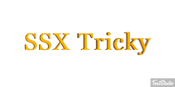 SSX Tricky Effetto testo