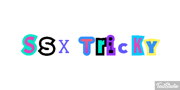 SSX Tricky Effetto testo