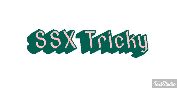 SSX Tricky Effetto testo