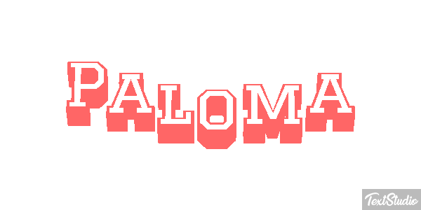 Paloma Efecto de texto