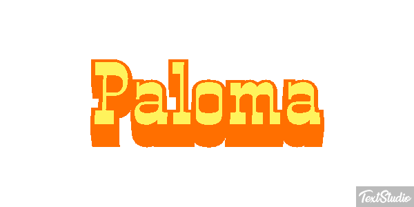 Paloma Efecto de texto