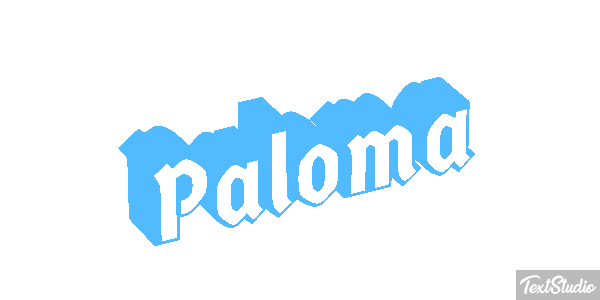 Paloma Efecto de texto