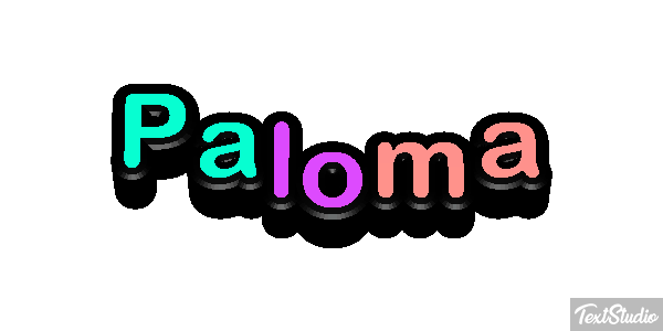 Paloma Efecto de texto