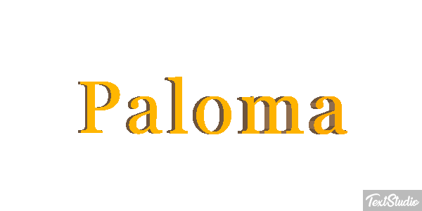 Paloma Efecto de texto