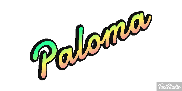 Paloma Efecto de texto