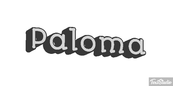 Paloma Efecto de texto
