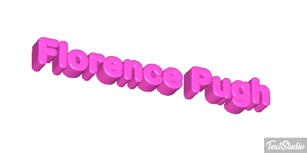 Florence Pugh Texteffekt