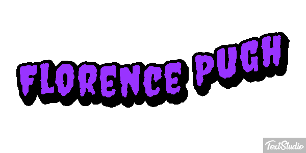 Florence Pugh Texteffekt