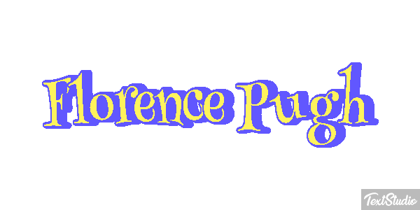 Florence Pugh Texteffekt