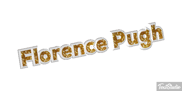 Florence Pugh Texteffekt
