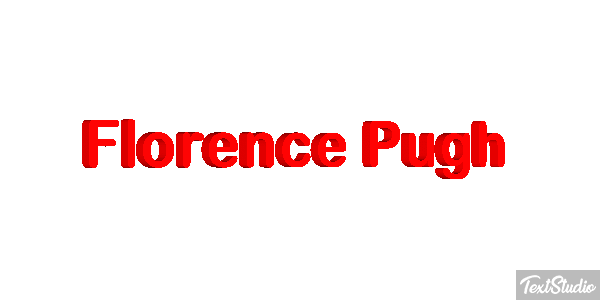 Florence Pugh Texteffekt