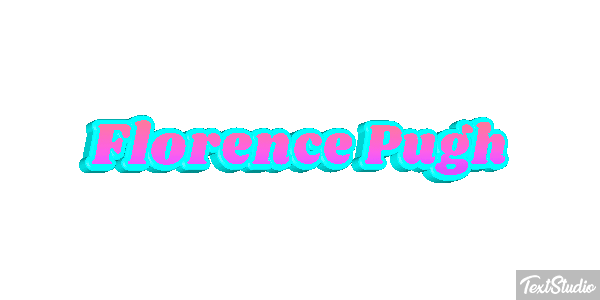Florence Pugh Texteffekt