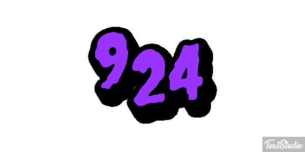 924 Text effect