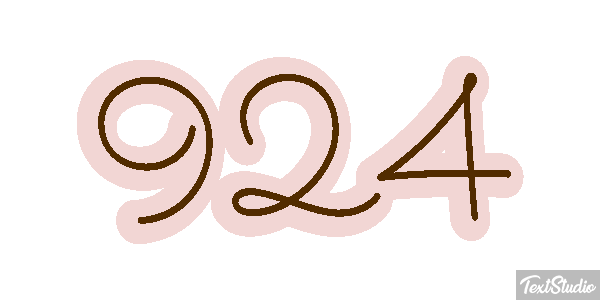 924 Text effect