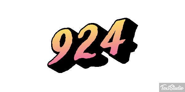 924 Text effect